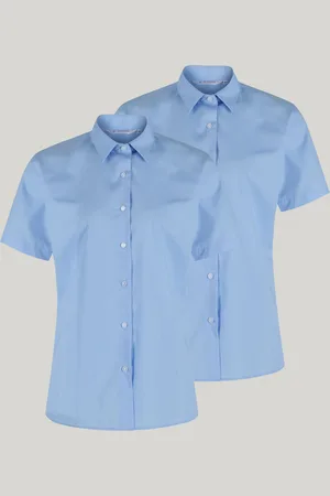 Trutex Regular Fit Manches courtes 2 Pack School Shirts16 ans (176cm)