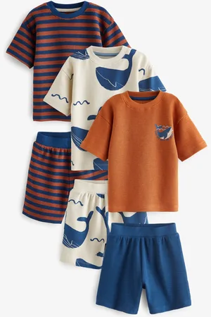 Next 3 Lot 100% Coton Manches courtes Pyjama (9mths-10yrs)9 - 10 ans (134 - 140cm)