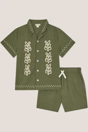 Monsoon Embroidered Shirt and Shorts Set146152cm