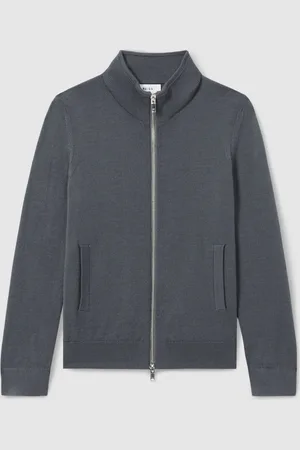 Reiss Hampshire - Cardigan zippé en laine mérinos Col cheminée7 - 8 ans (122 - 128cm)
