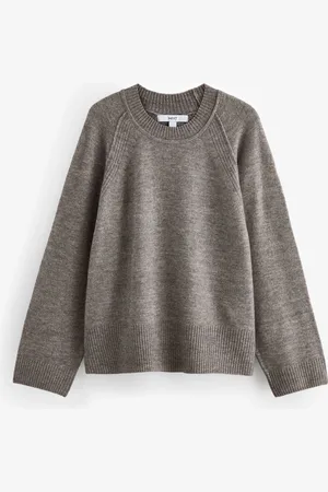 Next Seam Detail Crew Neck Jumper with WoolXS