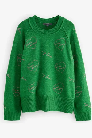 Next Seam Detail Crew Neck Jumper with Woollarge