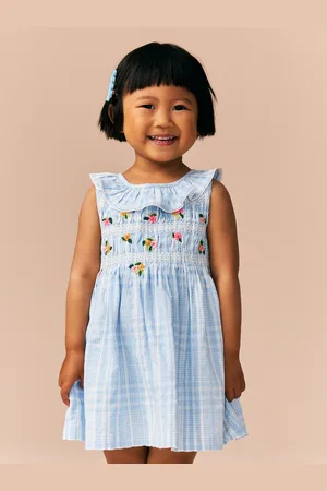 Next Robe brodée à col froncé (3mths-8yrs)2 - 3 ans (92 - 98cm)