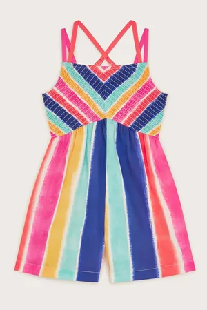 Monsoon Strappy Stripe Playsuit152158cm