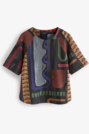 Next T-shirt boxy manches courtes en crêpe48