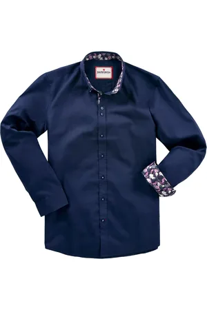Joe Browns Classic Button Down Double Collar 100% Cotton Shirt with Floral Print TrimsXL