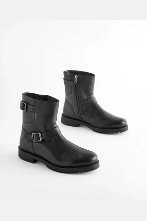 Next Bottines style motard en cuirr. u.9eu43