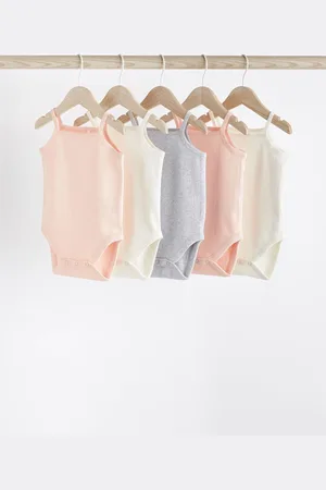 Next Baby Strappy 100% Cotton Vest Bodysuits 5 Pack1.5 - 2 ans (86 - 92cm)