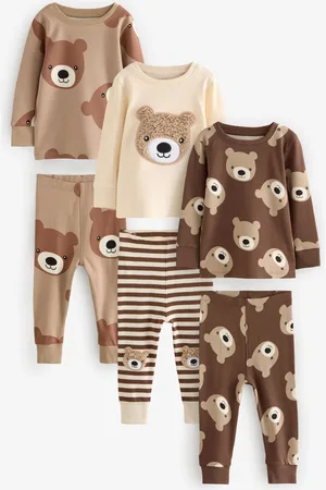 Next 3 Lot Se blottir 100% Cotton Pyjamas (9mths-8yrs)2 - 3 ans (92 - 98cm)