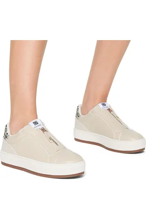 Kurt Geiger Natural Lumi Trainers