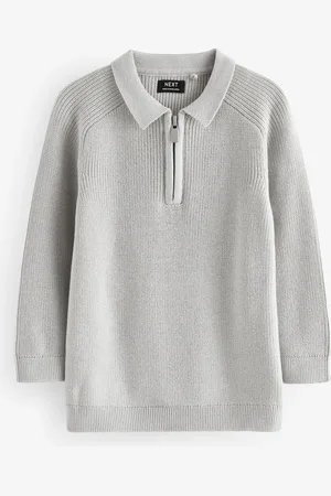 Next Manches longues Quarter Zip Knitted Polos (3mths-7yrs)3 - Mois 6 (62 - 68cm)