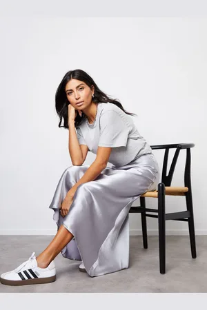 Threadbare Maxi Satin Slip Jupes38
