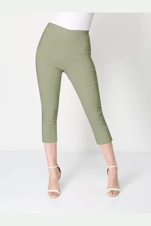 Roman Cropped Stretch Capri Trousers46