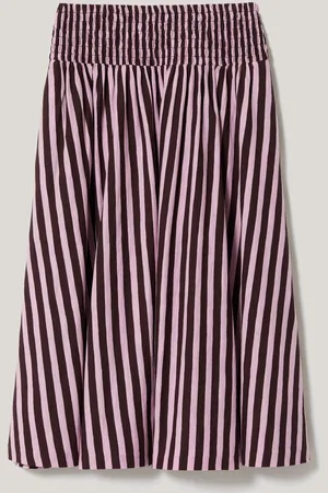 Jigsaw 100% Cotton Slub Stripe SkirtMédium