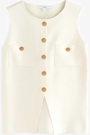 Next Haut gilet boutonné en maille élégante