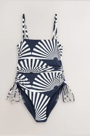 Next Maillot de bain Bandeau gainant à jambes froncées50
