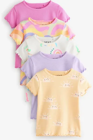 Next T-shirt Manches courtes 5 Pack (3mois-7ans)7480cm