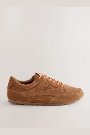 Next Premium Leather Slim À lacets Trainers