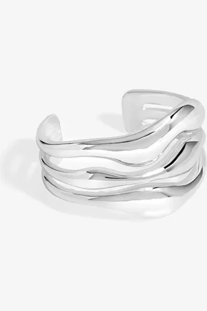Jon Richard Multi Row Polished Cuff Braceletun