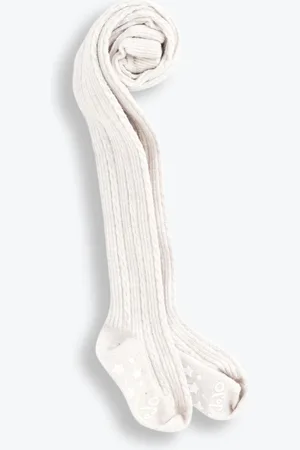 JoJo Maman Bébé Collants torsarés en coton riche6 - 7 ans (116 - 122cm)