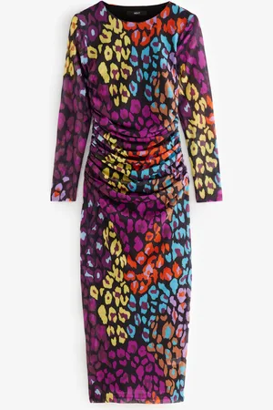 Next Kew Collection Manches longues Placement Fleuri Mesh Robe longue40 Tall