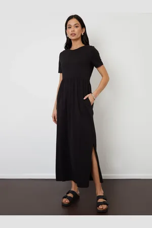 Threadbare 100{Robe longue en jersey de coton avec poches42