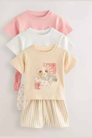 Next Woven Bottoms Shorts 100% Cotton Pyjamas 3 Pack (9mths-16yrs)140146cm