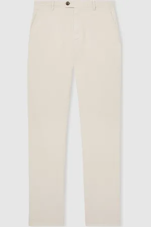 Reiss Chino ajusté Dobby en coton piqué32r