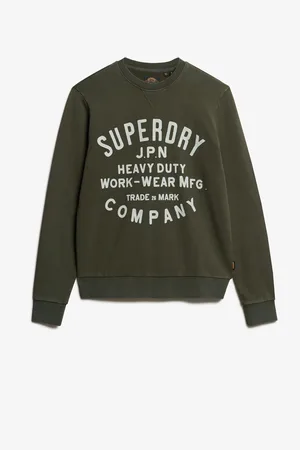 Superdry 100% Coton Machined Goods Vêtements de travail Col rond Sweat TopM