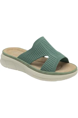 Dunlop Elasticated Mules Wedge Sandalsue38