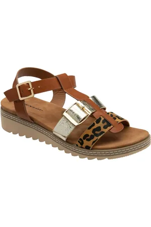Dunlop Twin Strap T-Bar Buckle Sandalsue42