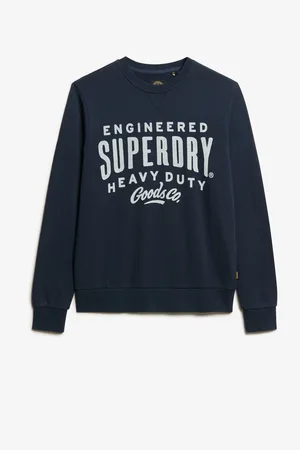 Superdry 100% Coton Machined Goods Vêtements de travail Col rond Sweat TopL
