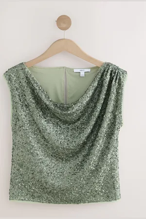 Next Drape Sleeveless Sequin Top38