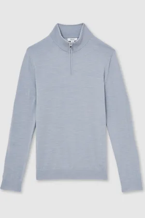 Reiss Blackhall - Pull demi-zip en laine mérinosxsmall