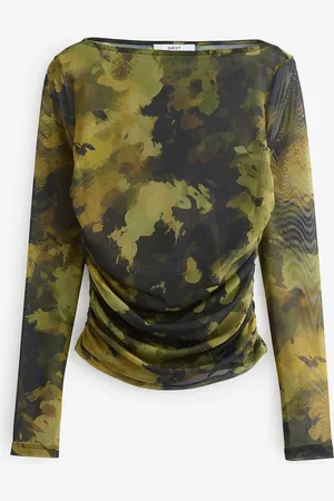 Next Manches longues Mesh Ruched Top40