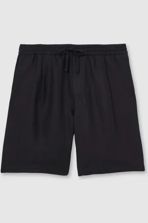 Reiss Short Barge en lin à cordon de serrage38r