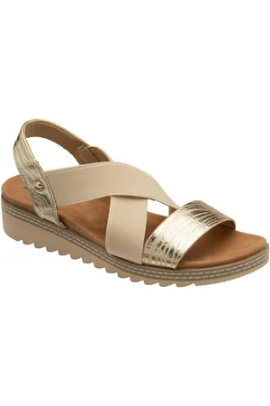 Dunlop Elasicated Strap Wedge Sandalsue41
