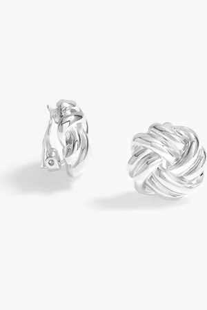 Jon Richard Polished Knot Clip Earringsun