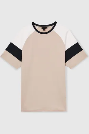 Reiss Adan Mercerised-Cotton Colour-Block T-Shirtxlarge