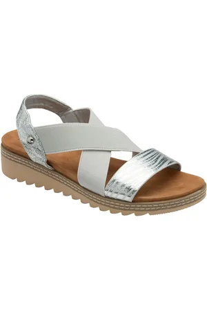 Dunlop Elasicated Strap Wedge Sandalsue39
