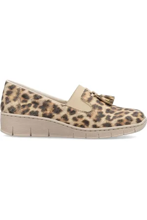 Rieker Womens Cream Elasticated Shoesue42