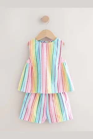 Next Rainbow Shorts and Shirt Set (3mths-7yrs)9298cm