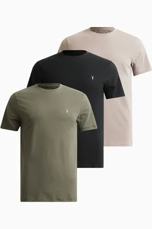 AllSaints AllSaints Brace Short Sleeves Crew 100% Cotton T-Shirts 3 PackXS