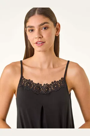 Roman Lace Trim Cami Stretch Top48