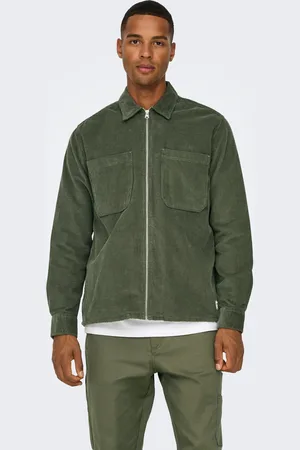 Only & Sons Zip Velours côtelé 100% Cotton VesteS