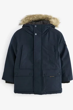Next Manteau parka matelassé avec bordure en fausse fourrure à capuche (3-16yrs)10 ans (140cm)
