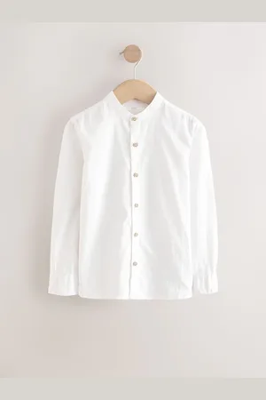 Next Chemise à manches longues Grandad Collar Lin Mix (3-16yrs)8 ans (128 cm)