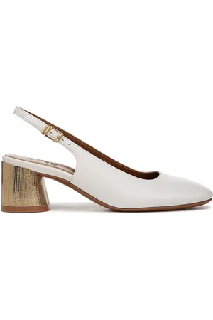 Naturalizer Lane Wide Fit White Slingback Shoeseu38