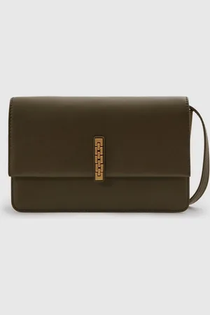 Reiss Sophia Leather Suede Chain Crossbody BagUn an