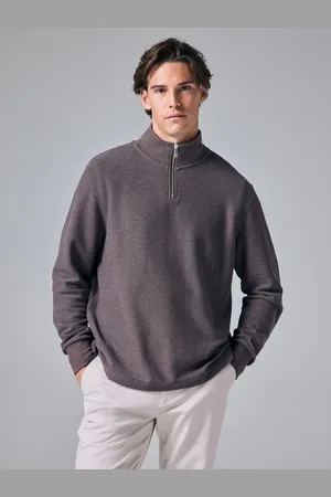 Next Manches longues Textured Quarter Zip PullM Reg